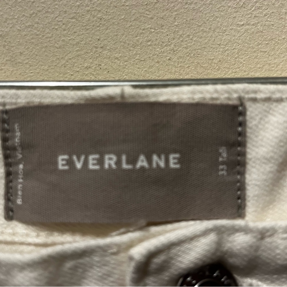 Everlane High Rise Skinny Jean in‎ White 33 tall nwot - Picture 4 of 5